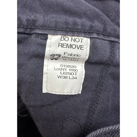 Tyndale FR Pants 37x30 Gray Flame Resistant Work Made In USA Cat 2 NFPA 2112 - Picture 5 of 5